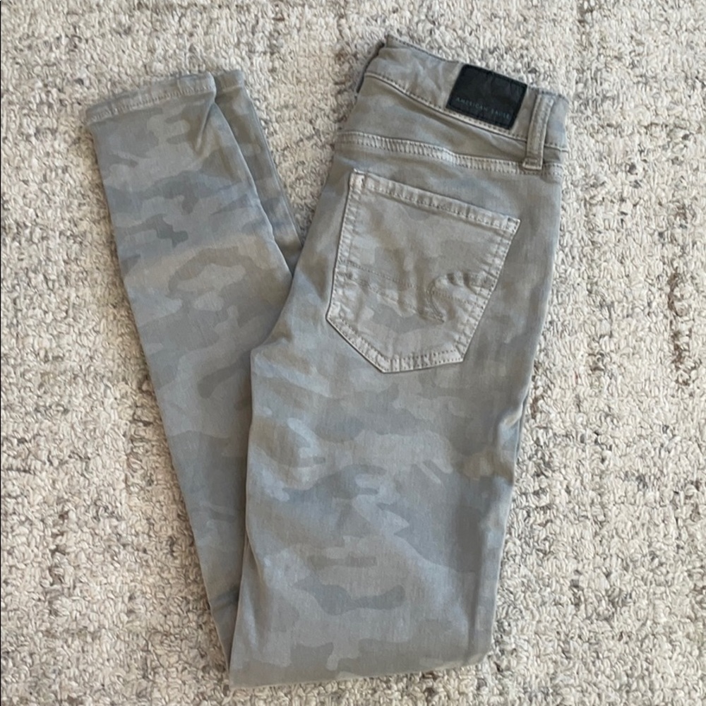 American Eagle Camo Pattern Skinny Jeans